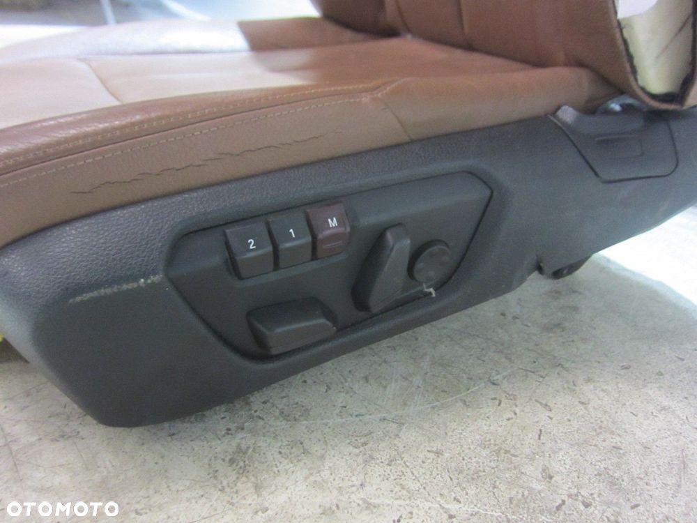BMW 3 F30 F31 FOTEL KIEROWCY LEWY DAKOTA BRAUN SKÓRA BRĄZOWA 52107941262 - 9