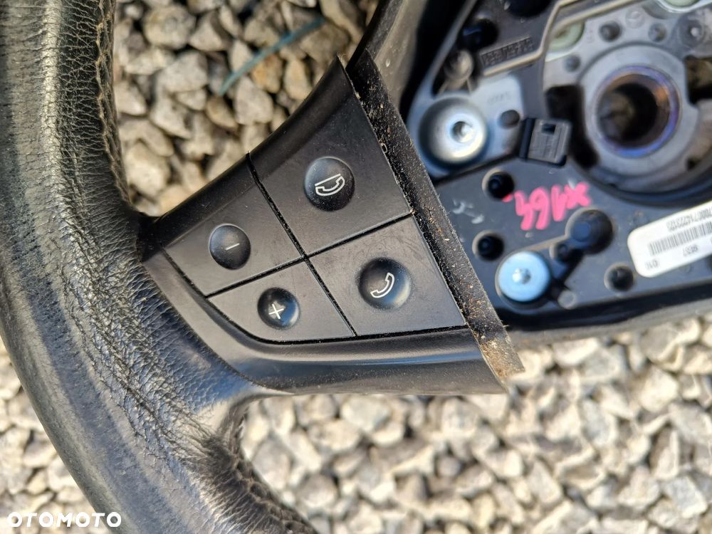 MERCEDES W164 ML X164 GL W251 KIEROWNICA CZARNA SKÓRZANA ŁOPATKI - 7