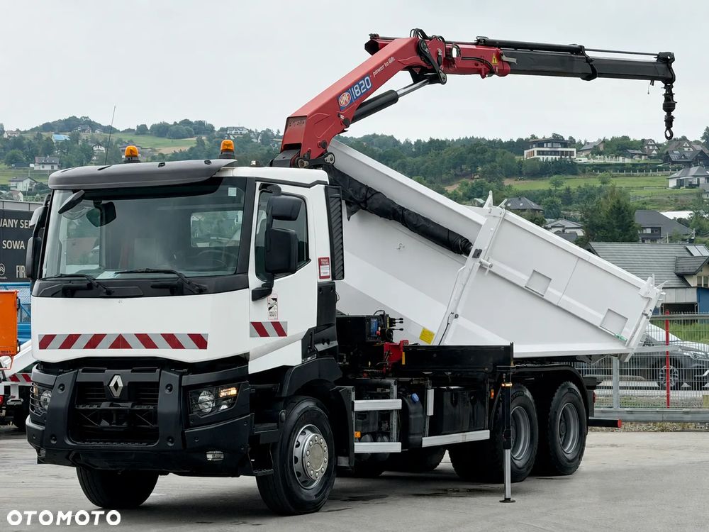 Renault C 380 * WYWROTKA 5,20 m + HMF 1820 - K2  + PILOT + BORDMATIC * 6x4 - 5