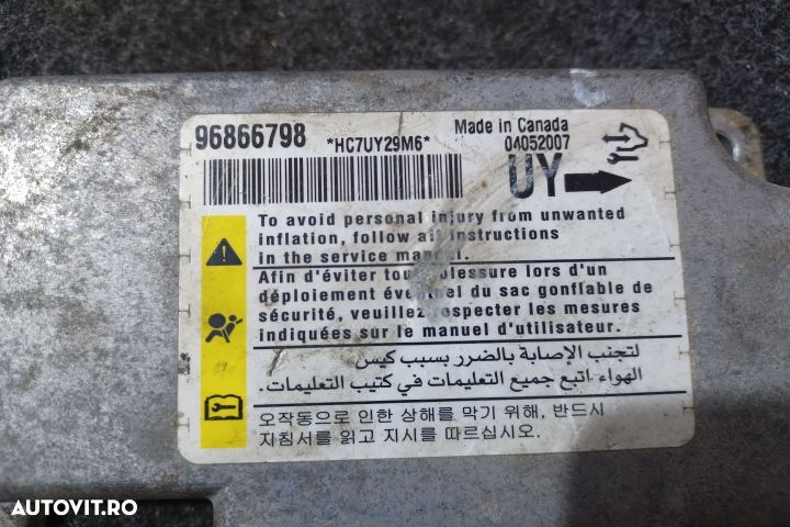 Calculator airbag 96866798 MX1253 Opel Antara - 4