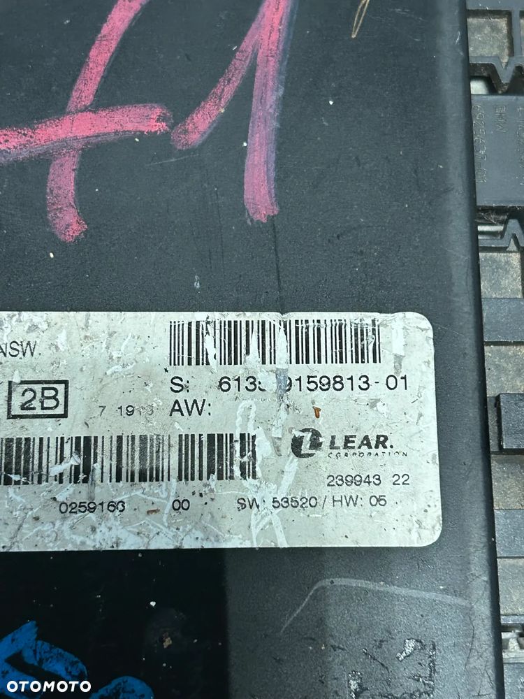 MODUŁ STEROWNIK ŚWIATEŁ BMW E81 9159813 - 3