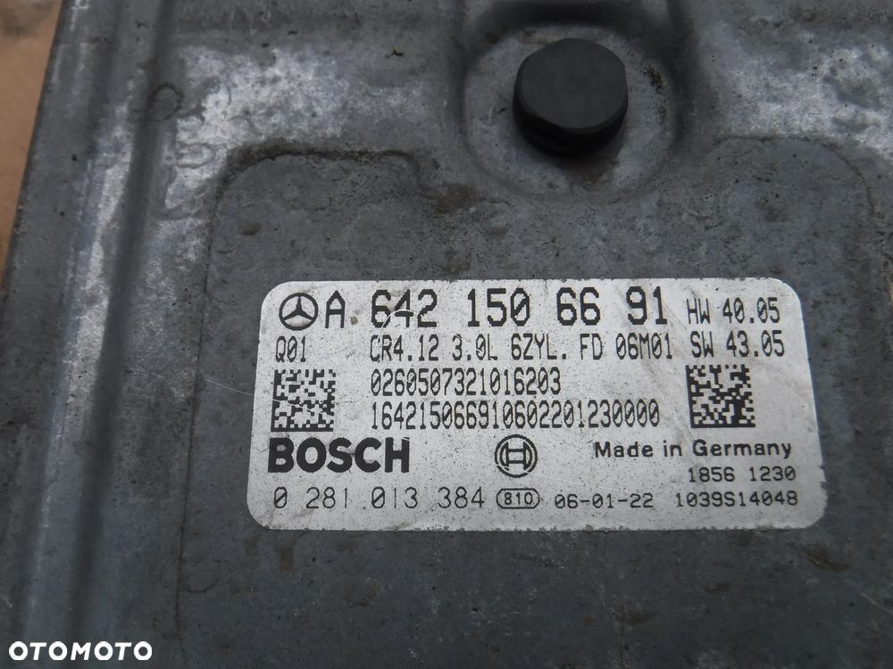 Mercedes ML W164 GL X164 R klasa W251 3.0 V6 sterownik komputer silnika A6421506691 0281013384 - 2