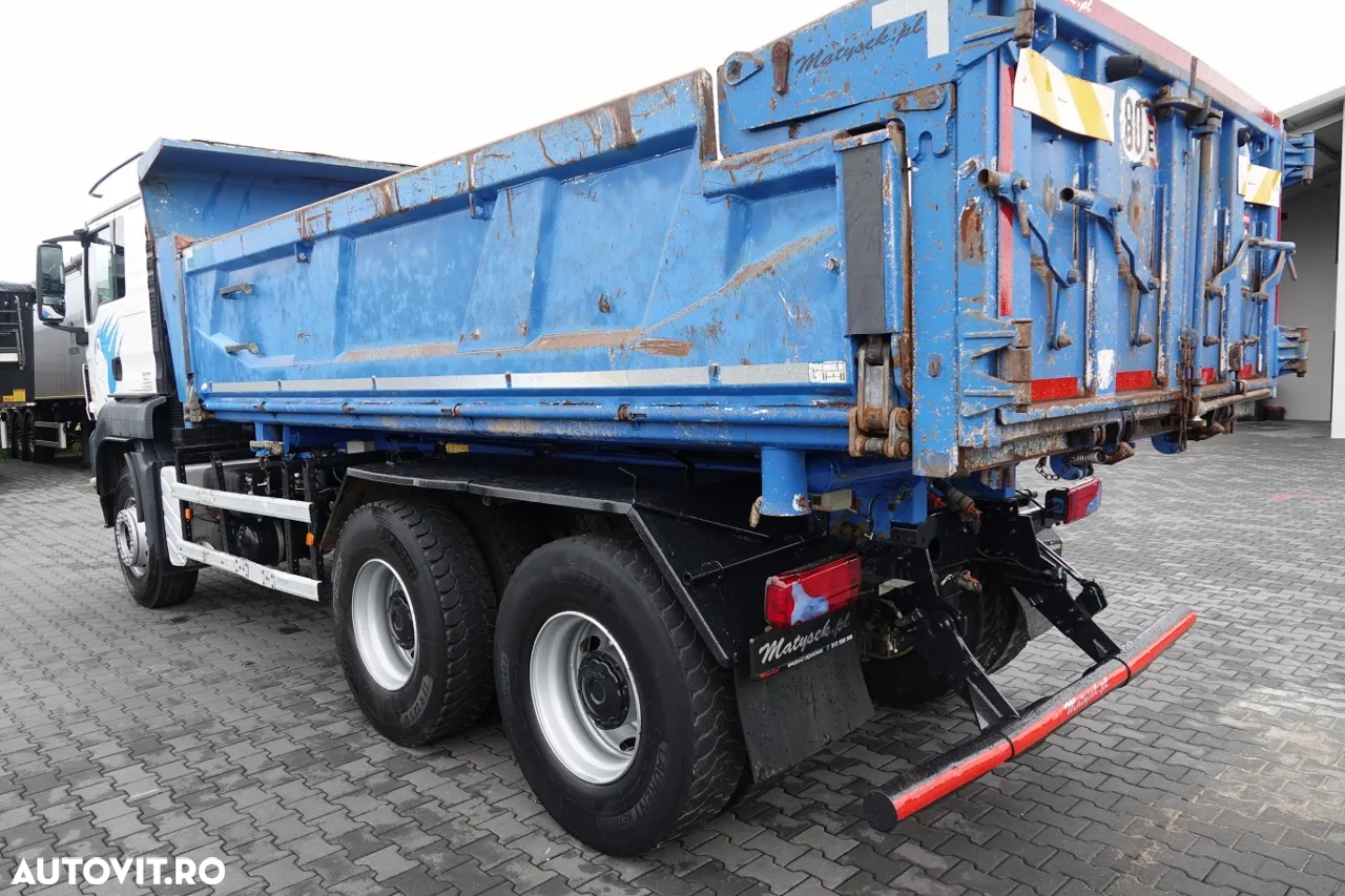 MAN TGS 26.360 / 6x4 / 2 FETE TIPPER / HYDROBRA / BORDMATIC / IMPORTAT - 16