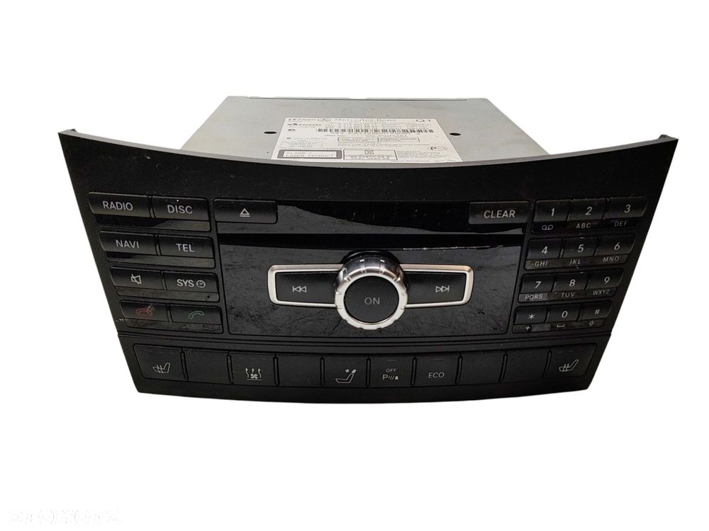 RADIO MERCEDES E W212 (2009-2012) 2.2 CDI 170KM A2129006417 - 3