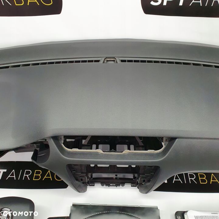 SKODA OCTAVIA III 3 5E0 DESKA ROZDZIELCZA KONSOLA KOKPIT PULPIT PODUSZKI AIRBAG AIR BAG PASY KIT SET - 4