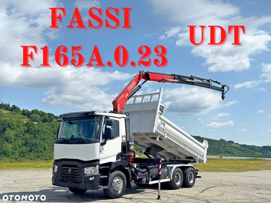 Renault C 430 * WYWROTKA 5,20 m * FASSI F165A.0.23 + PILOT / 6x4 - 1