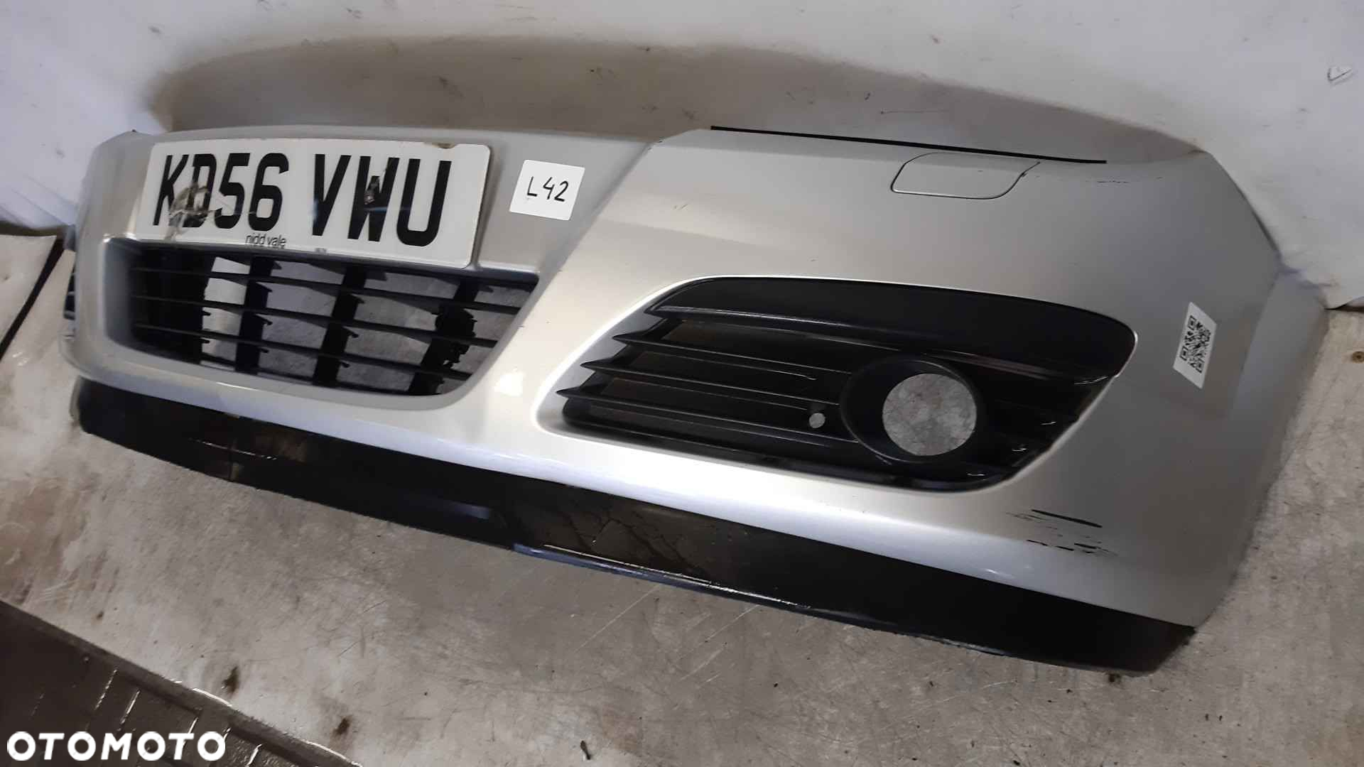 } ZDERZAK PRZÓD PRZEDNI DO OPEL ASTRA H 3 III Z157 SREBRNY POD HALOGENY - 3