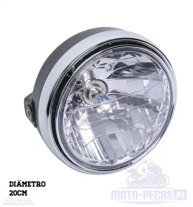 Farol tipo hornet 600 cb 500 xjr 1300 Gs 500 redondo café racer - 2