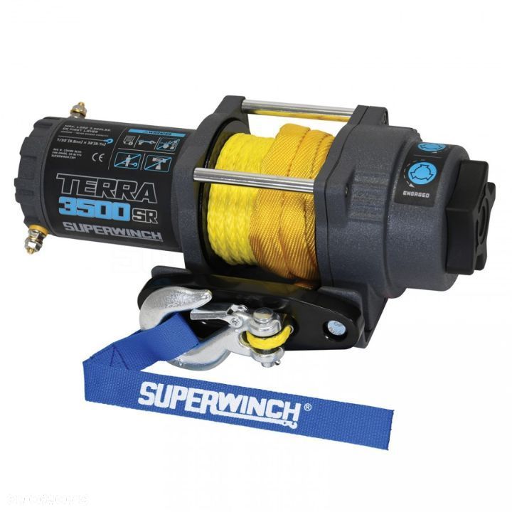 Wyciągarka Elektryczna Superwinch Nowa Terra 3500 Z Liną Syntetyczną - 3