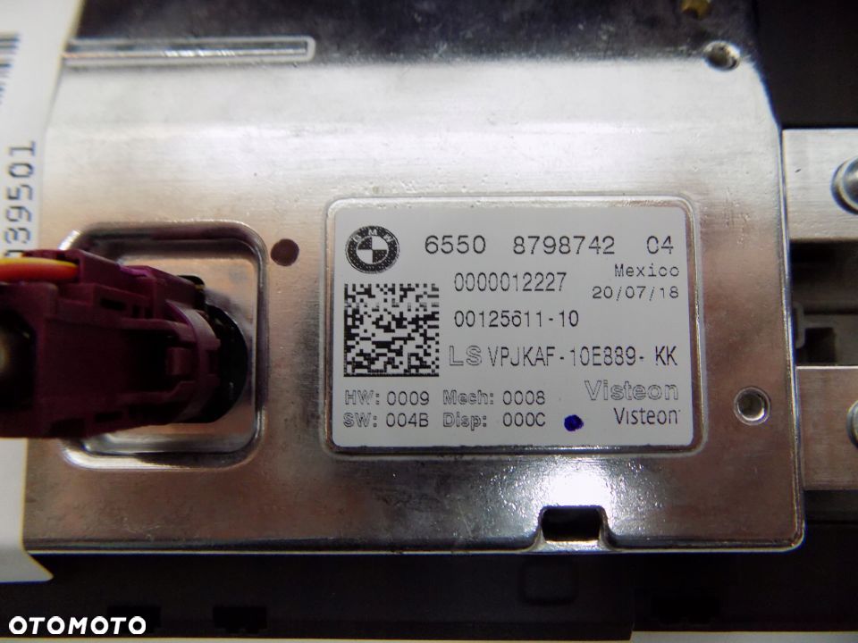 BMW G20 G21 MONITOR EKRAN WYŚWIETLACZ 8798742 - 6