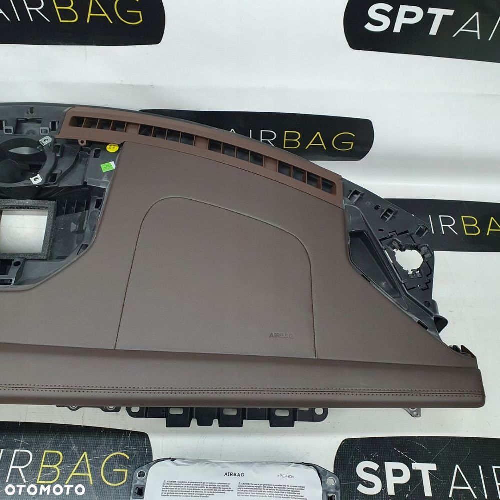 PORSCHE 911 CARRERE 992 DESKA ROZDZIELCZA BRĄZOWA KONSOLA KOKPIT PULPIT PODUSZKI AIRBAG AIR BAG PASY KURTYNY KIT SET - 4