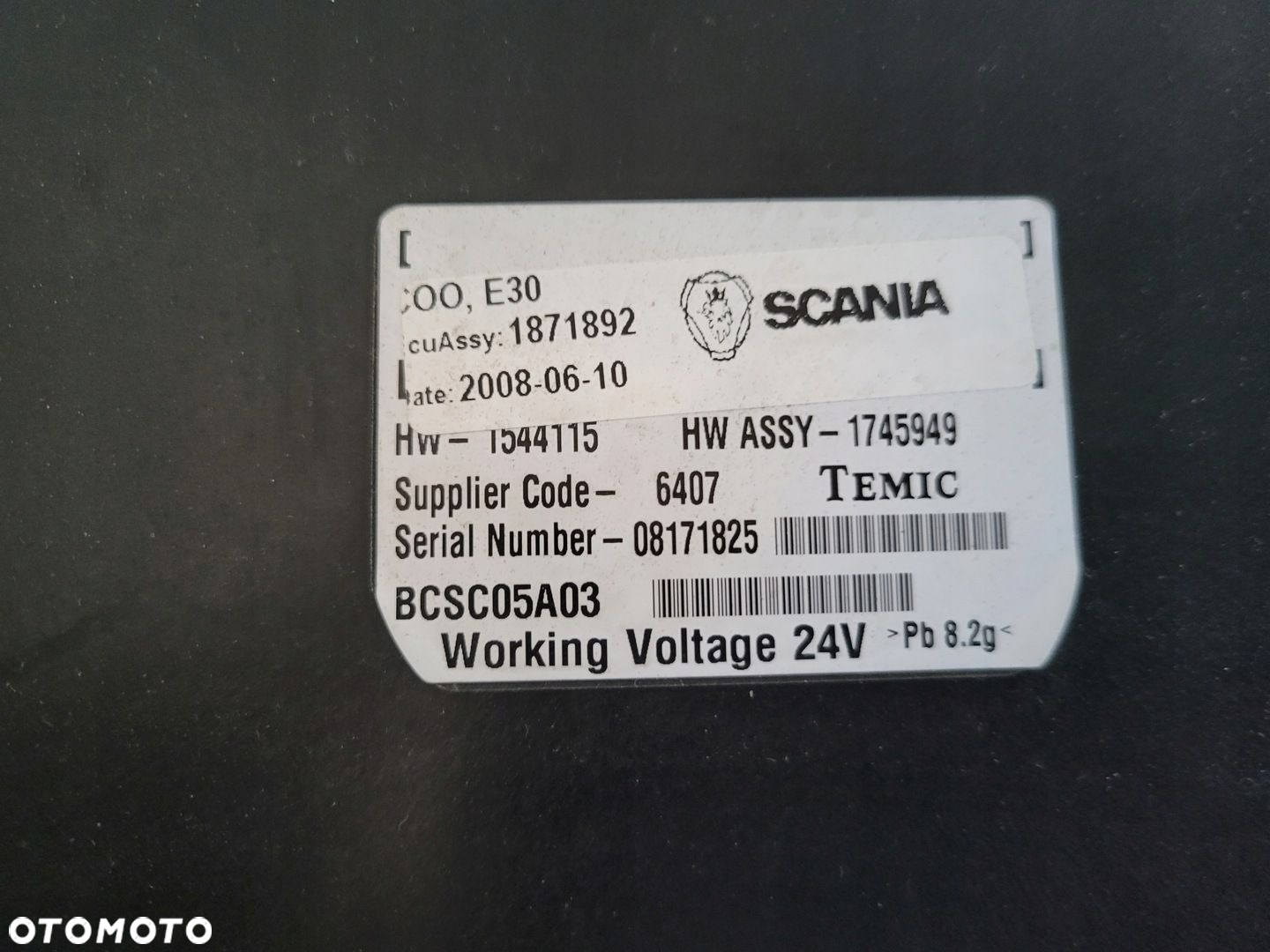 Sterownik MODUŁ Koordynator COO Scania R 1871892 - 3