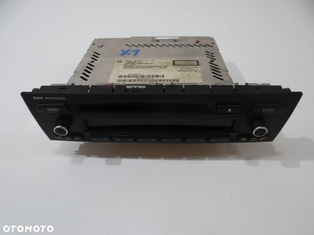 RADIO CD PROFESSIONAL BMW X1 E84 9243916 - 1
