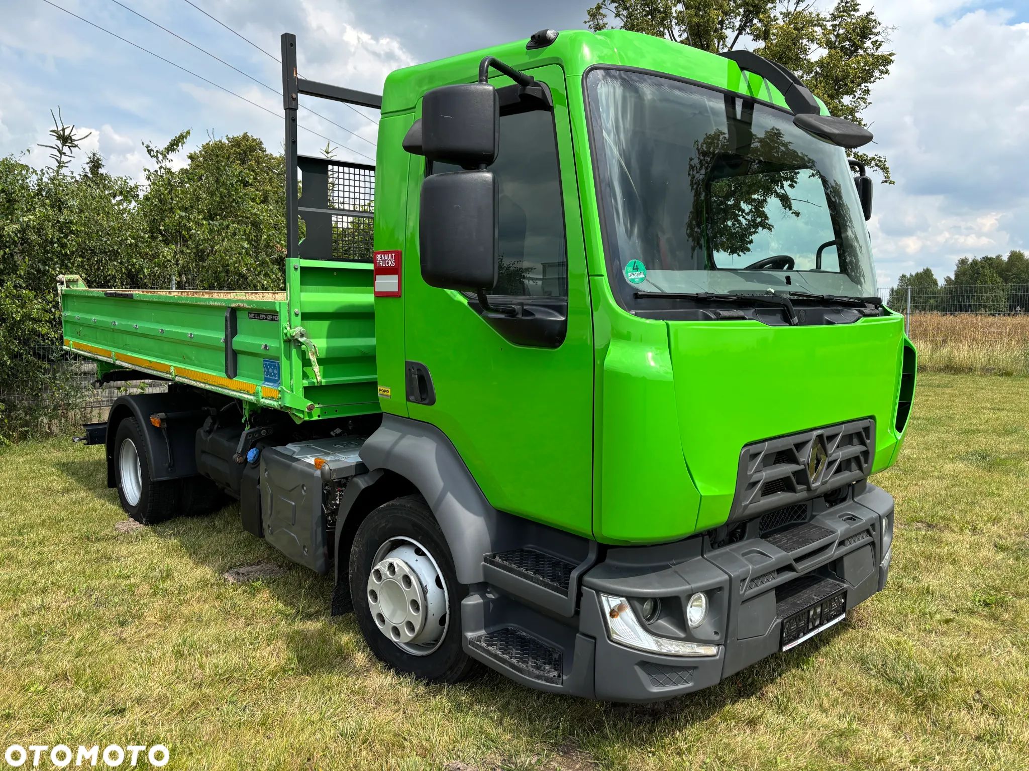 Renault D12 wywrotka, 12 ton DMC , zaczep do przyczepy , oryginalny kiper Meiller, mały przebieg od 1 właściciela z Niemiec, 6100 kg ładowność. manualna skrzynia , na resorze, idealna pod minikoparkę , przyczepę ( Mercedes ATEGO, AXOR, MAN TGM ) - 1