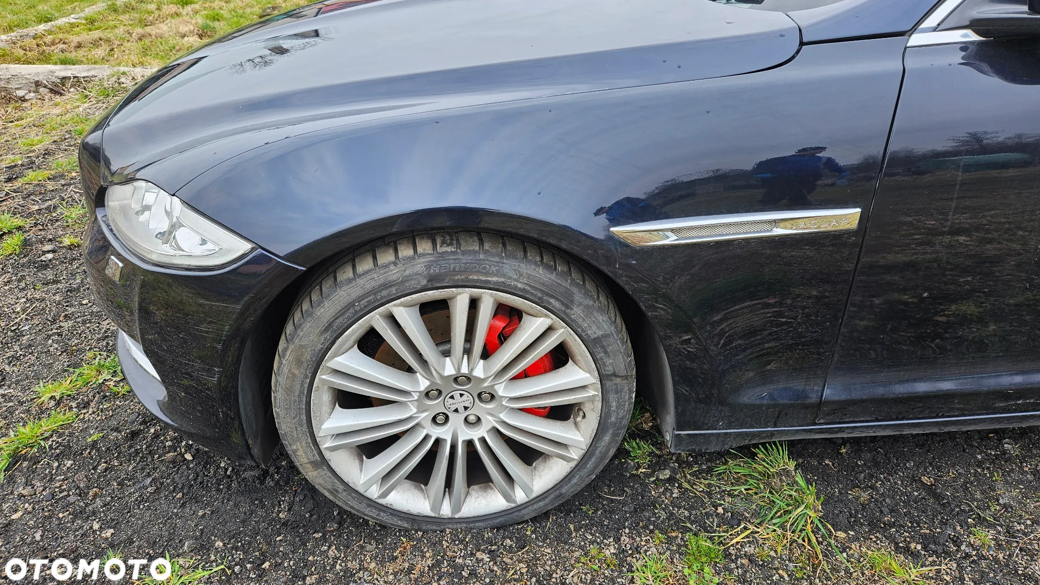 Jaguar XJ 351 2010-2015 3.0D Kompletny przód Maska Zderzak Reflektory Błotniki Pas Chłodnice Belka kolor JGJ - 4