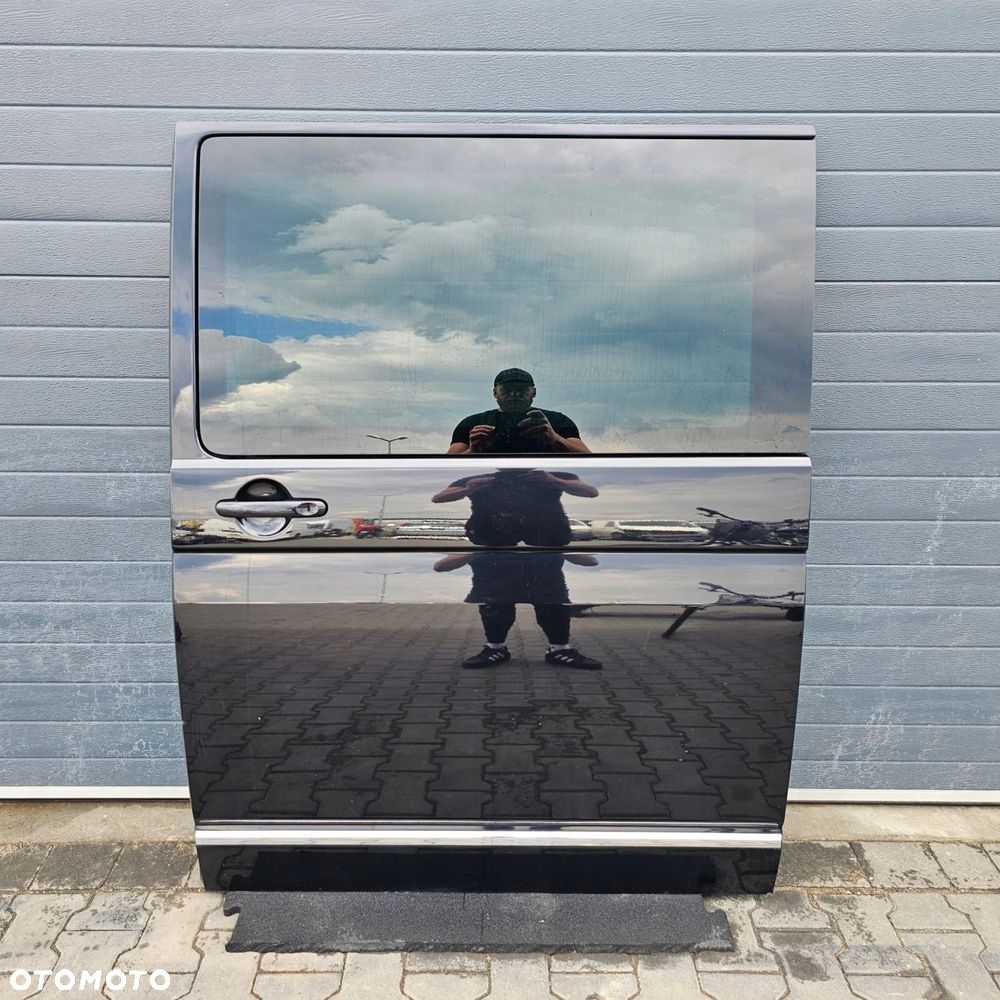 VW T5 LIFT T6 drzwi przesuwne lewe CZARNE LC9X - 1