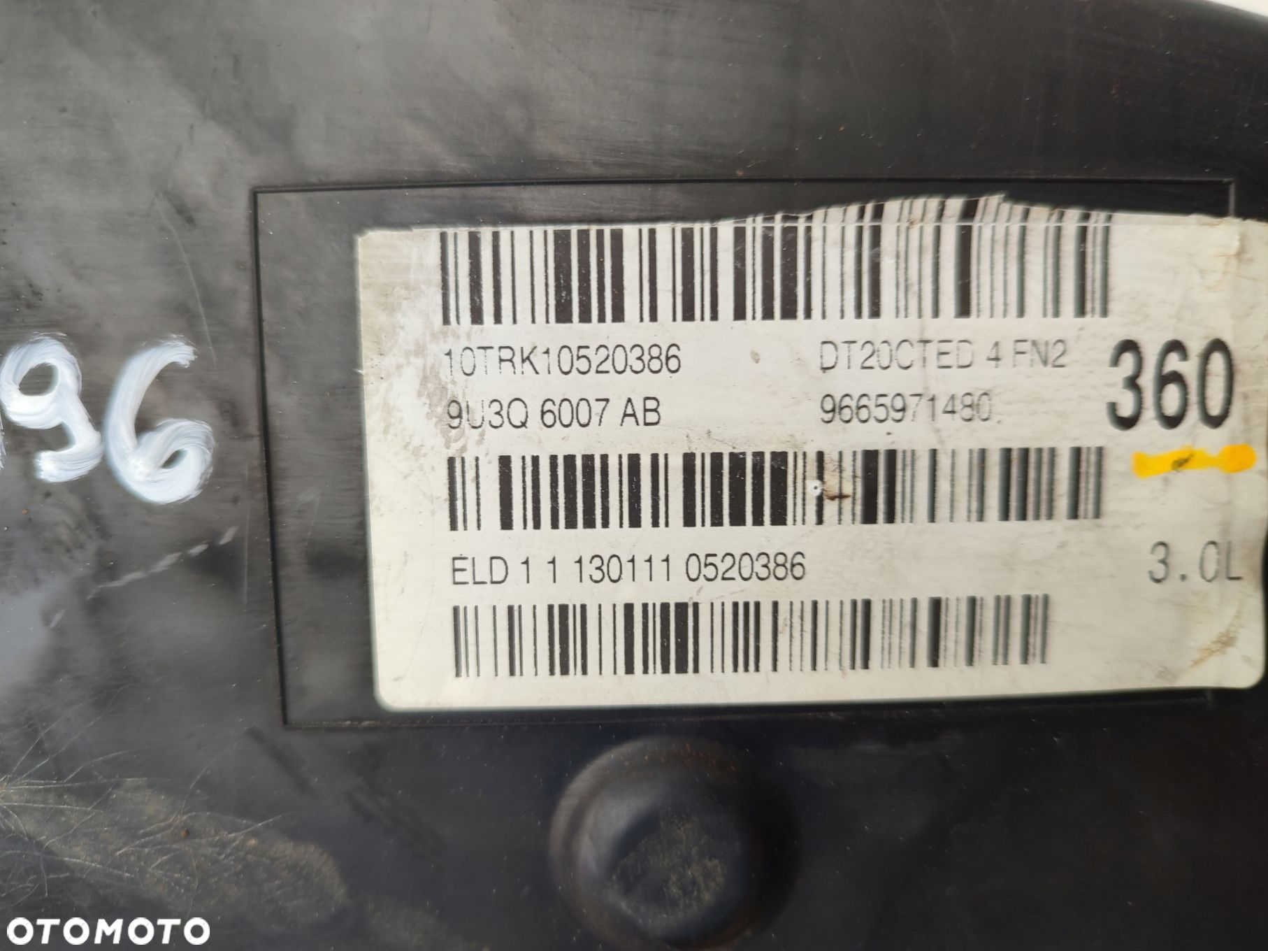 Osłona rozrządu CITROEN C5 III X7 JAGUAR XF 3.0D 9U3Q6007AB - 5