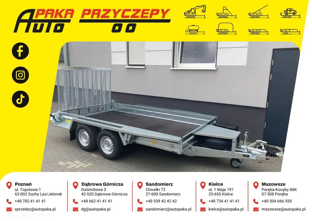 Brenderup Przyczepa podkoparkowa MT3080STB3000, DMC 3000 KG - 1