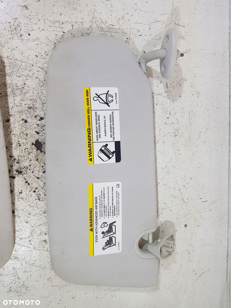 osłona przeciwsłoneczna słoneczka jeep compass i 07 rok 2.4b komplet - 2