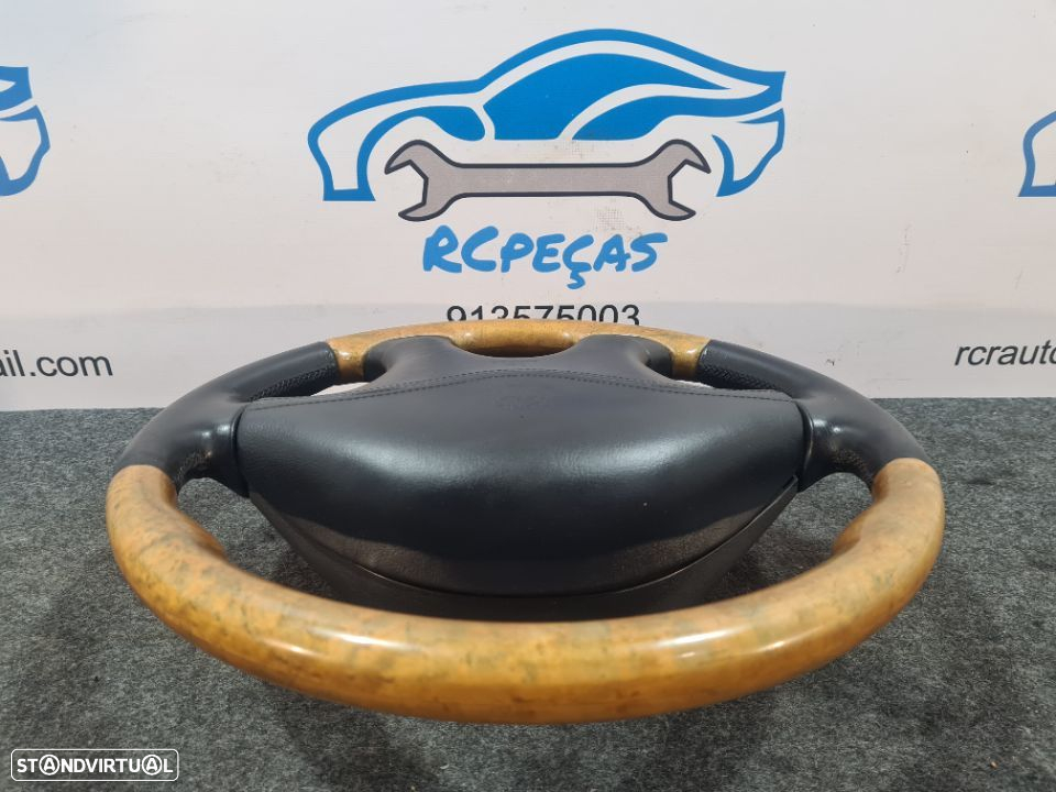 VOLANTE GUIADOR COMPLETO JAGUAR XKR X150 MADEIRA PELE COMANDOS MULTIFUNÇÕES AIRBAG XJ 308 - 5