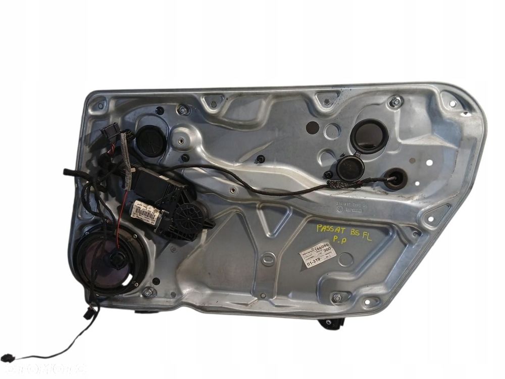 mechanizm podnośnik szyby prawy przód vw passat b5 lift - 1