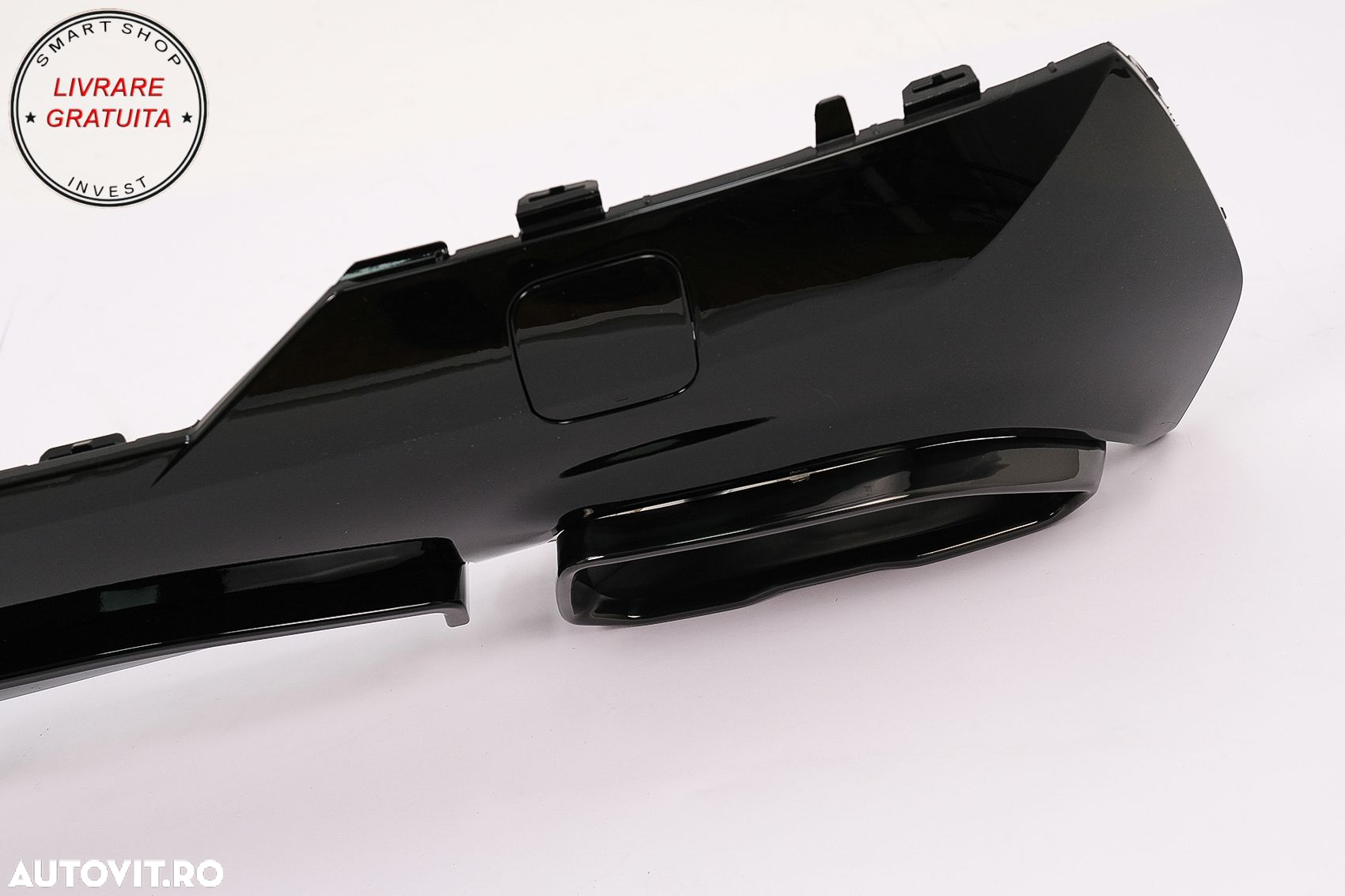 Difuzor Bara Spate cu Ornamente Evacuare Negre BMW 4 Series G22 G23 M Sport (2020-- livrare gratuita - 4