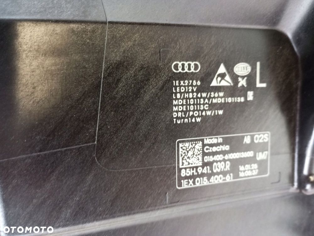 LAMPA LEWA MATRIX AUDI Q6 E-TRON 85H941039R - 11
