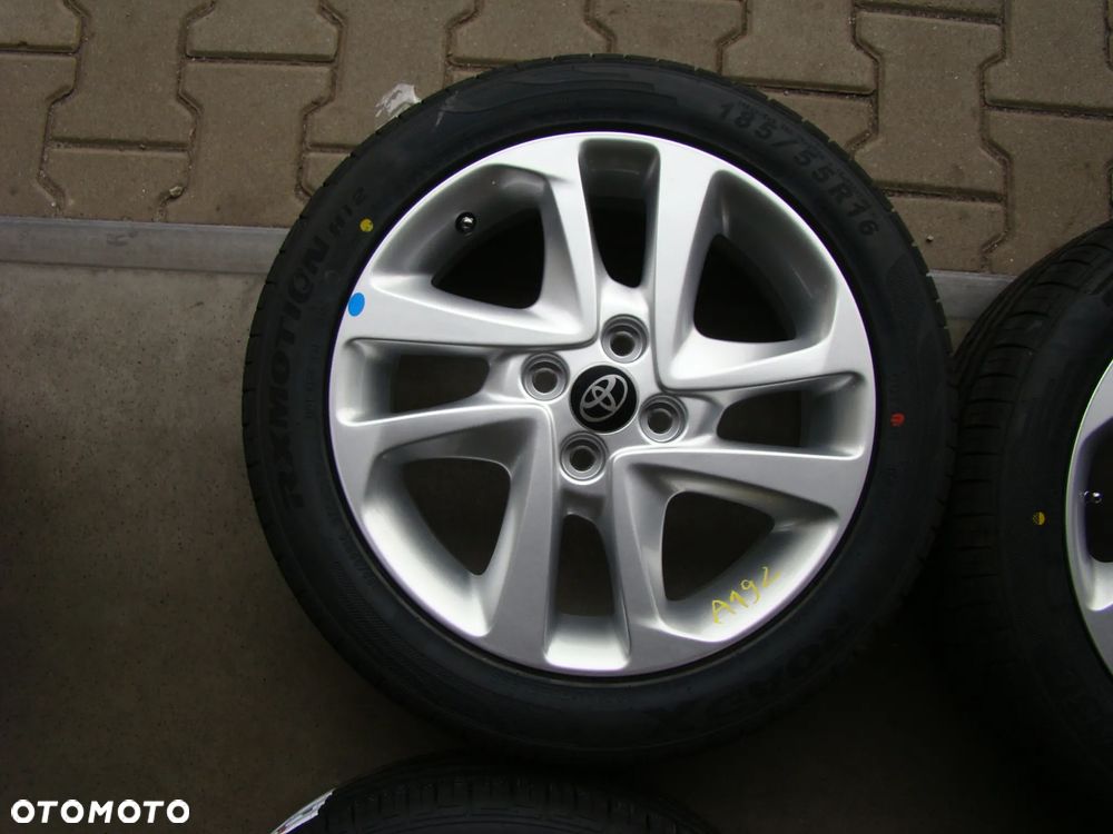 a192 4x100 Toyota Yaris 6jx16 opony lato niemontowane 185/55 - 2