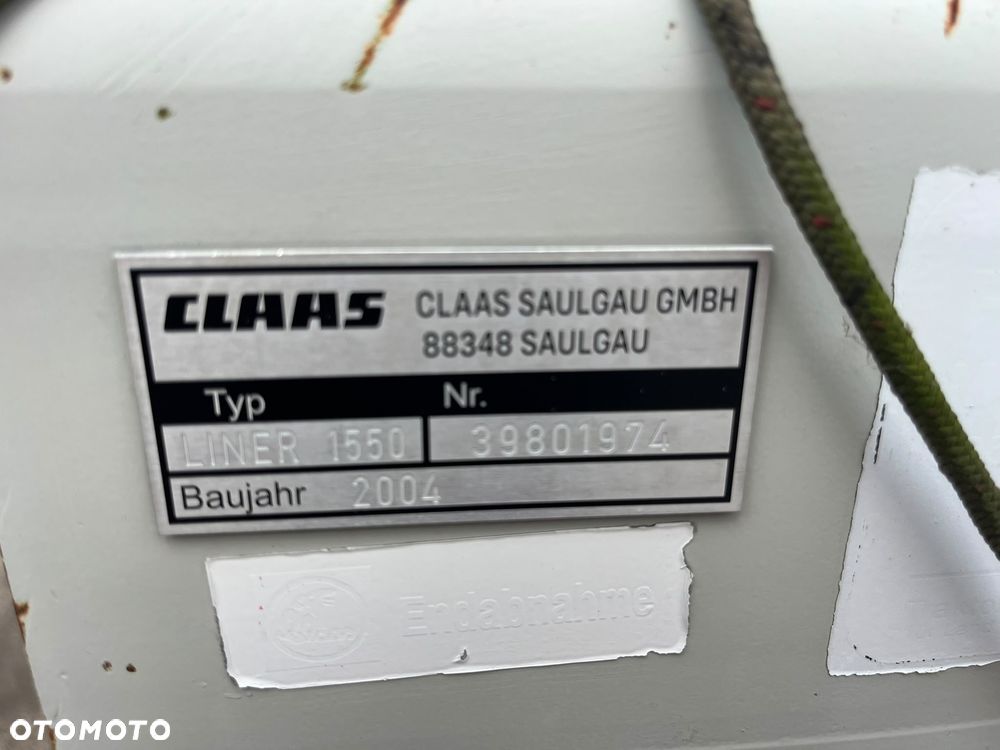 Claas LINER 1550 - 8