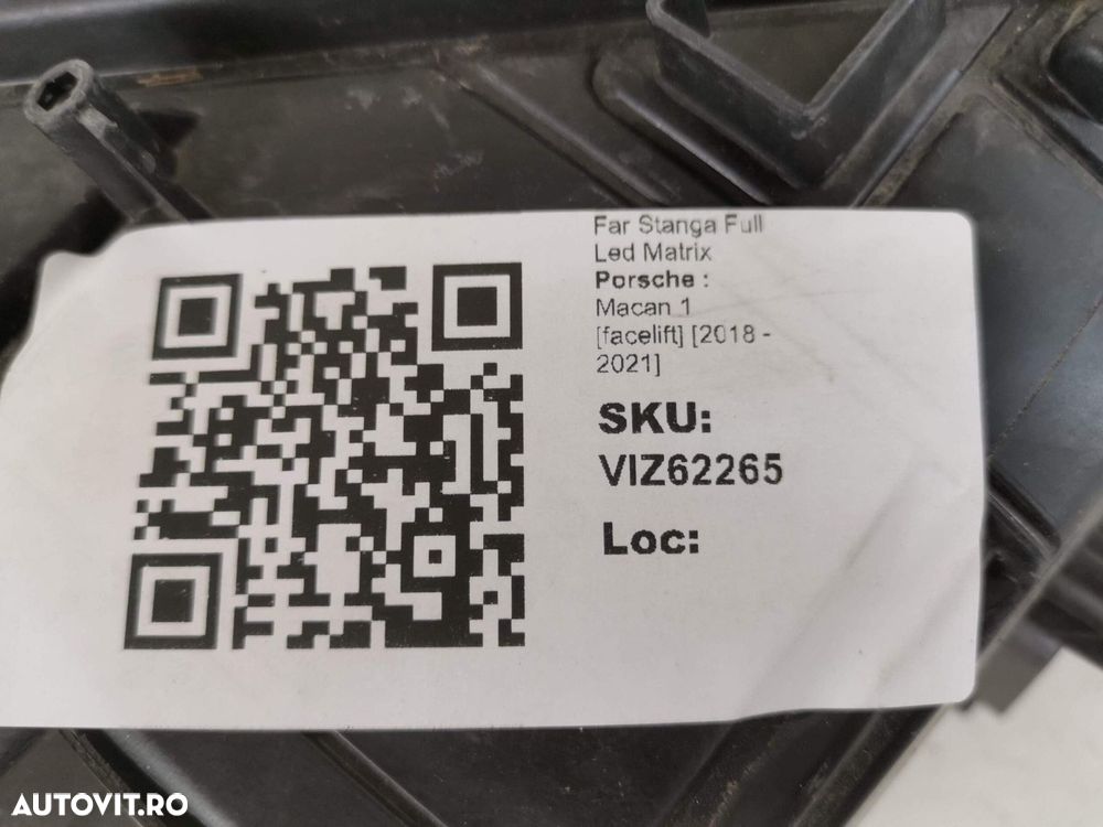 Far Stanga Full Led Matrix Porsche  Macan 1 [facelift] [2018 - 2021] O - 8