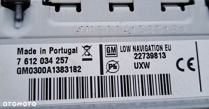 opel astra 4 iv j 09-15r radio cd nawigacja oryg 22739813 - 3
