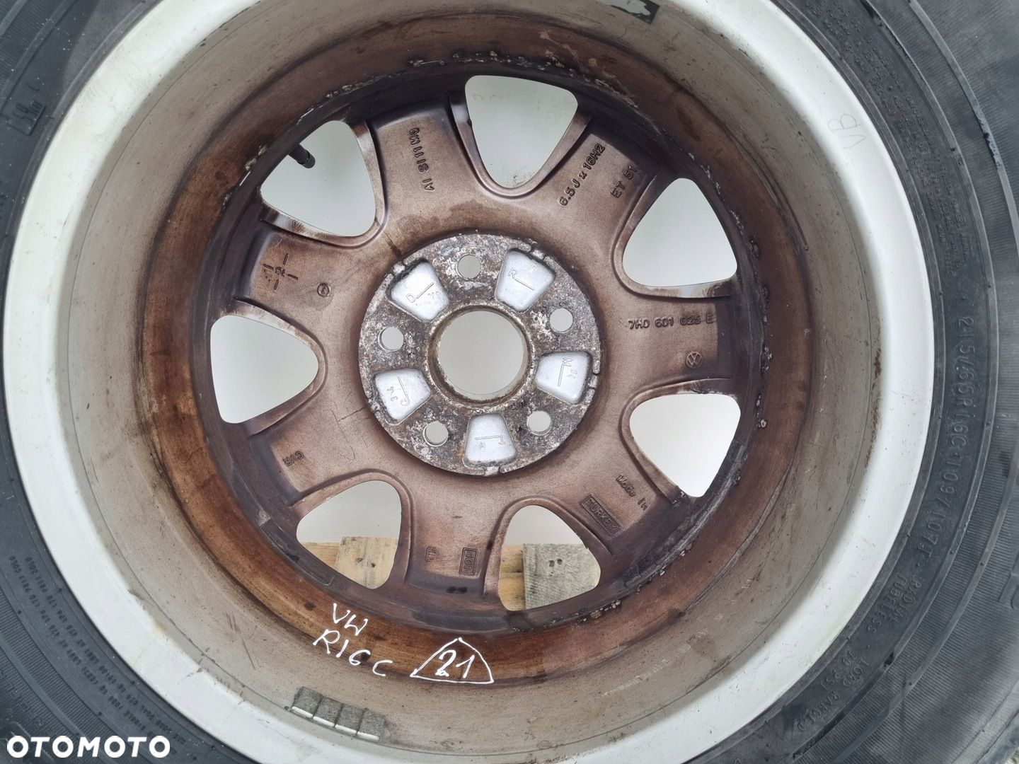 VW Transporter T5 T6 KOŁO ZAPASOWE Zapas felga 215/65 R16C 7H0601025E - 12