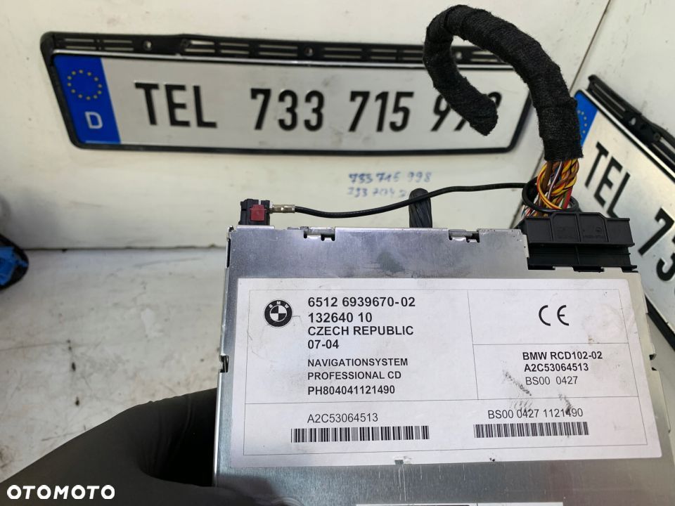 RADIO PANEL CID CD 6939670 BMW E83 X3 SPRAWNE - 3