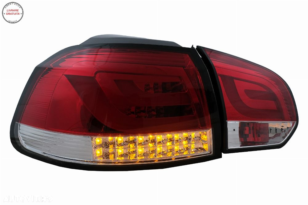 Stopuri LED VW Golf 6 VI Hatchback (2008-2013) Rosu Clar- livrare gratuita - 11