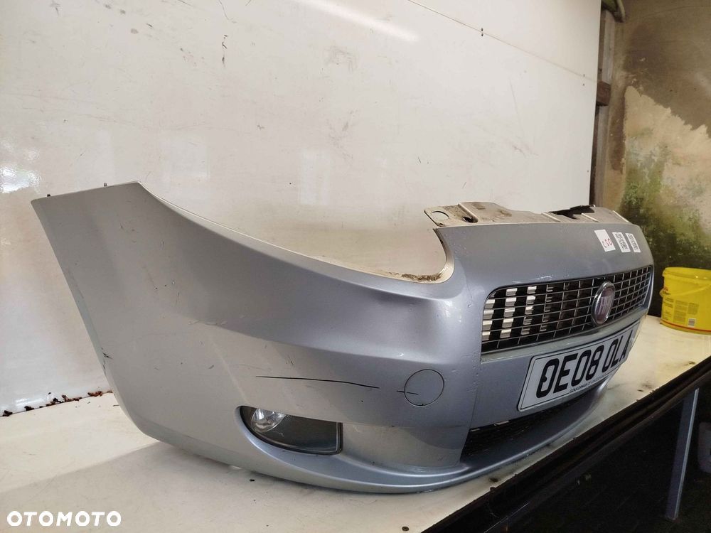 ^ ZDERZAK PRZÓD PRZEDNI FIAT GRANDE PUNTO 595/A SZARY HALOGENY - 3
