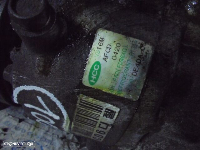 Compressor AC F500DE4DA05 HYUNDAI MATRIX FASE 1 2006 1.5CRDI 102CV 5P PRETO DIESEL HCC - 5