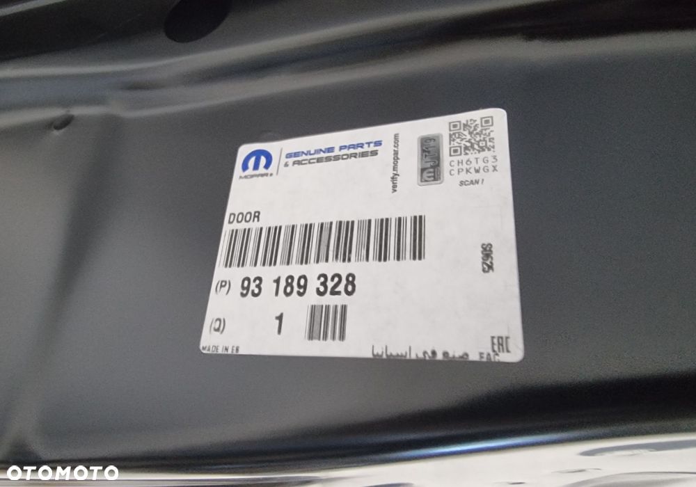 DRZWI OPEL CORSA D LEWE PRZEDNIE PRZÓD NOWE ORYGINAŁ 93189328 - 9