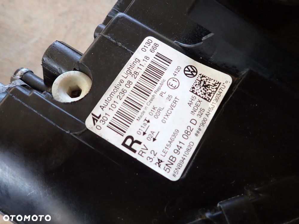 VOLKSWAGEN TIGUAN 5NA LAMPA PRAWY PRZÓD EUROPA 5NB941082D - 5