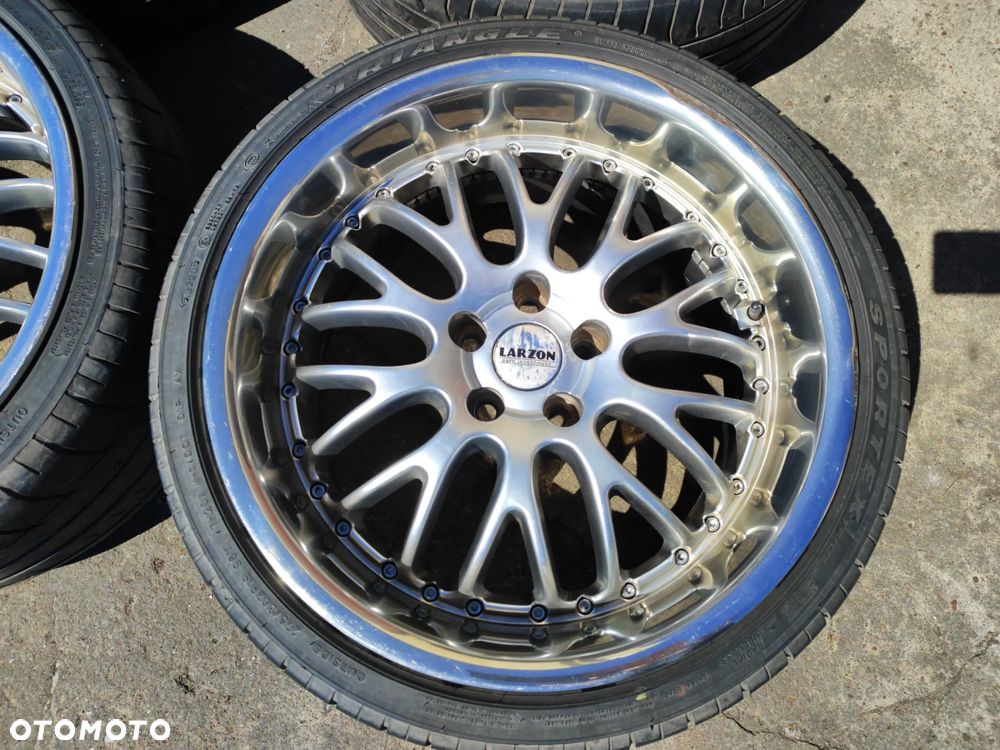 Alufelgi 19" Larzon Panamera 5x112 dwie szerokości 8.5" 9.5" chromowany rant Audi BMW Mercedes Volkswagen Skoda Seat 245/35/19 275/30/19 - 2