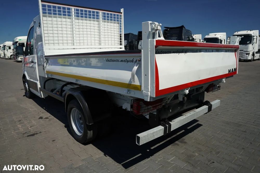 MAN TGE 4.180 / BASCULATOR SPATE / DUBLU / CAMERĂ MARȘARIER / IMPORTAT - 16