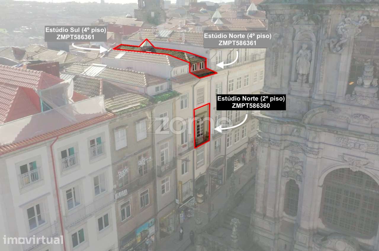 2 Estúdios T0 nos Clérigos - 2º andar - Grande imagem: 2/29