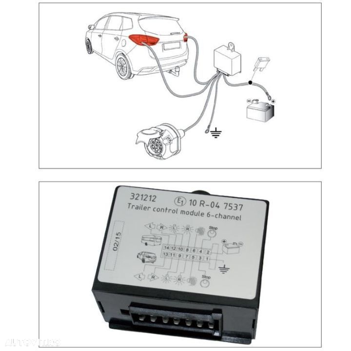 Modul, Instalatie Electrica Carlig Remorcare Cu Priza 7 Pini - Protectie Can-Bus - 2