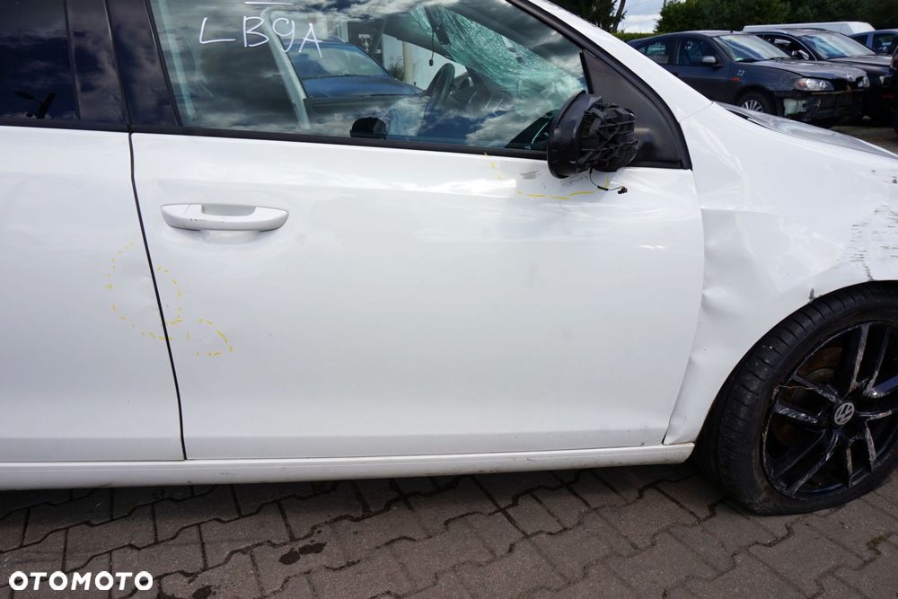 DRZWI PRZEDNIE PRAWE GOLF VI 5D HB LB9A  BIAŁY VOLKSWAGEN 2008-2016 - 3