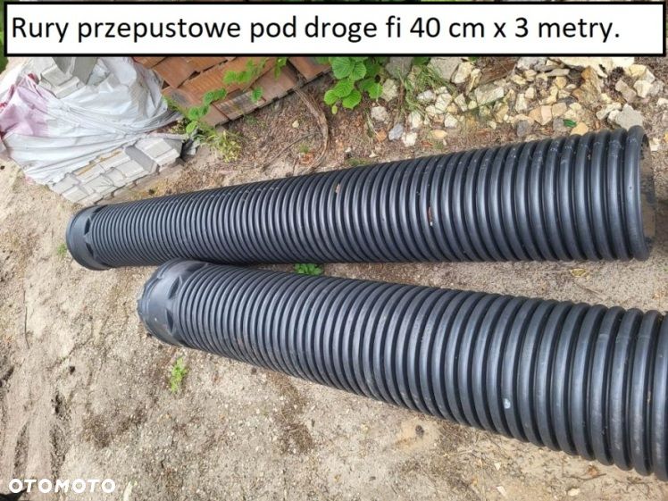 Rury kanalizacyjne PCV Fi 400 ,340 na mostki przepusty - 1