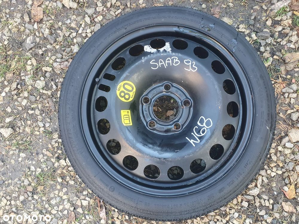 OPEL SAAB FIAT ORYGINALNE KOŁO DOJAZDOWE R16 5x110 ZAPASOWE DOJAZDÓWKA 16" 2160132 CONTINENTAL 115/70R16 CROMA II - 9