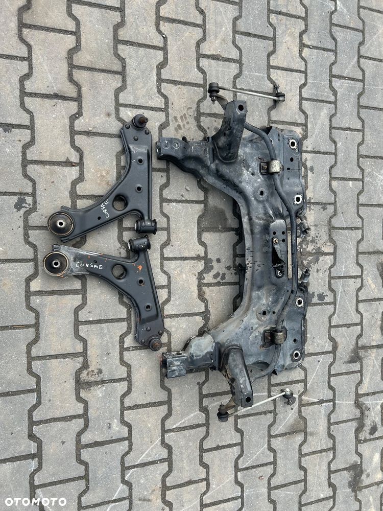 Opel Corsa E kołyska wahacze wózek trawers bez rdzy belka zawieszenia przód - 1