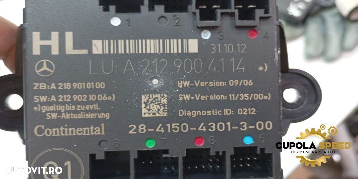 Modul control usa spate stanga A2129004114 Mercedes-Benz E-Class W212 - 3