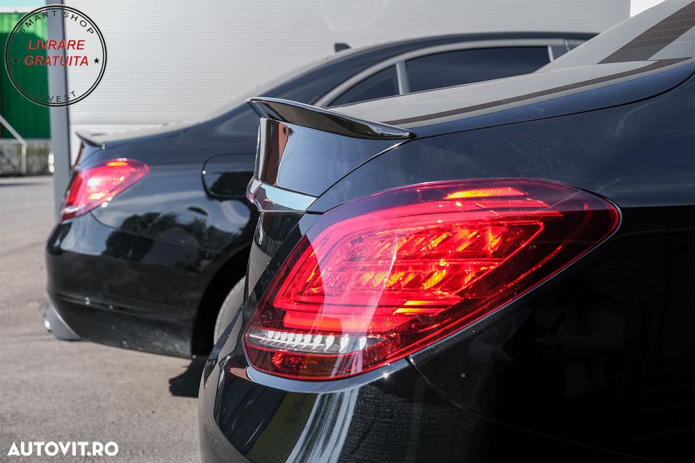Eleron Portbagaj Mercedes C-Class W205 (2014-2020) Design Negru Lucios- livrare gratuita - 14