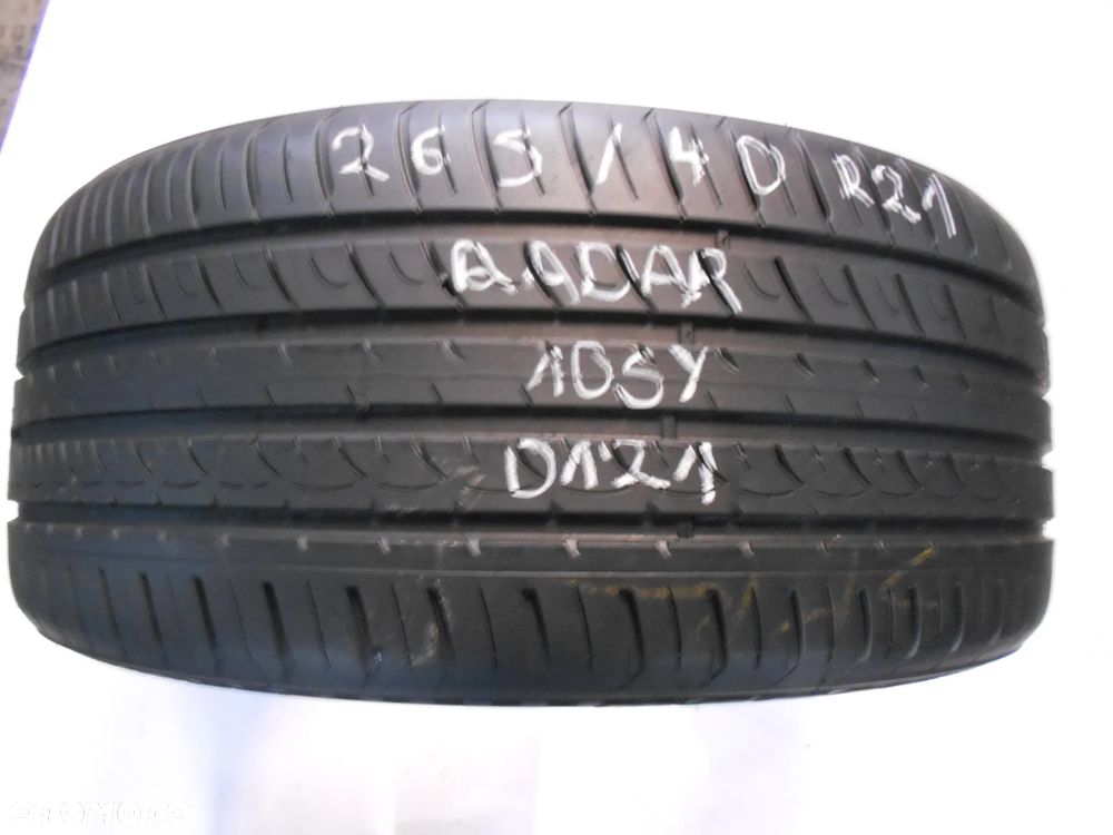 OPONA POJEDYNKA 265/40R21 RADAR DIMAX R8+ DOT 0121 8MM - 1