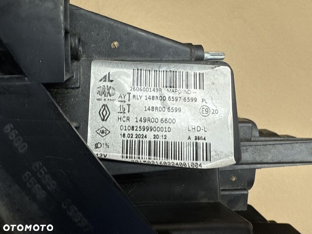 RENULT CLIO V LIFT LAMPA PRZEDNIA LEWA 260600149R - 6